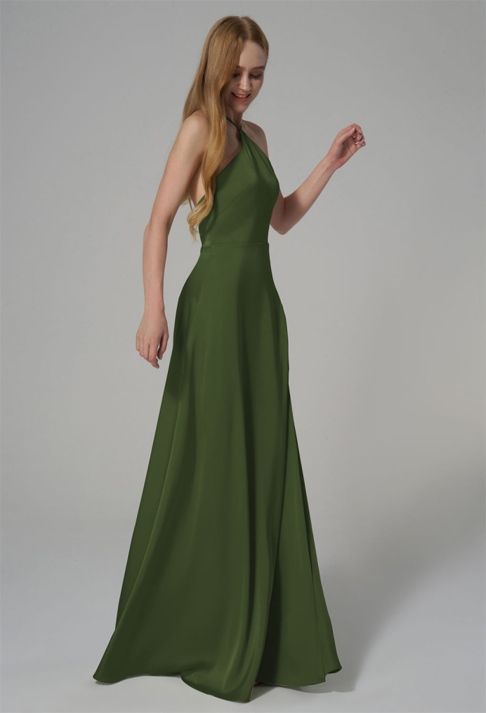 AW Sidney Green Olive  Bridesmaid Dresses